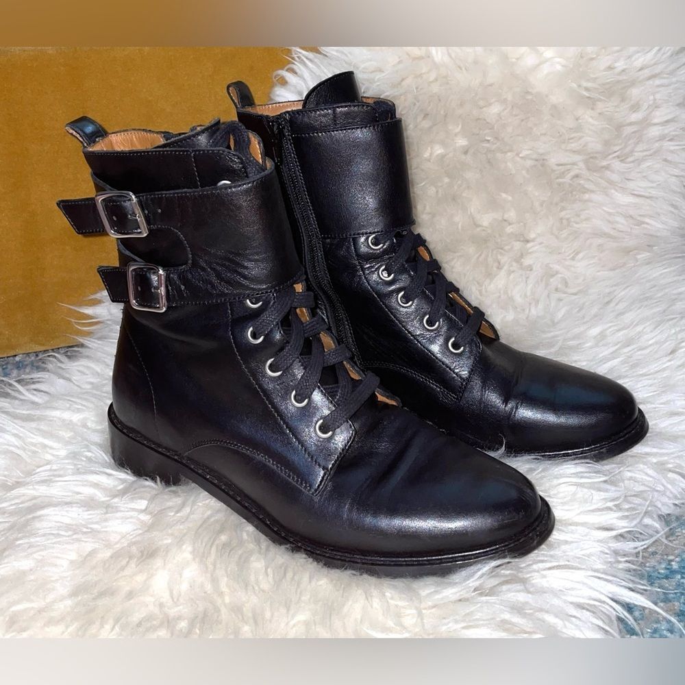 Ba&Sh Bottines Como Combat Boots Noir Black 39 US 8.5 EUC